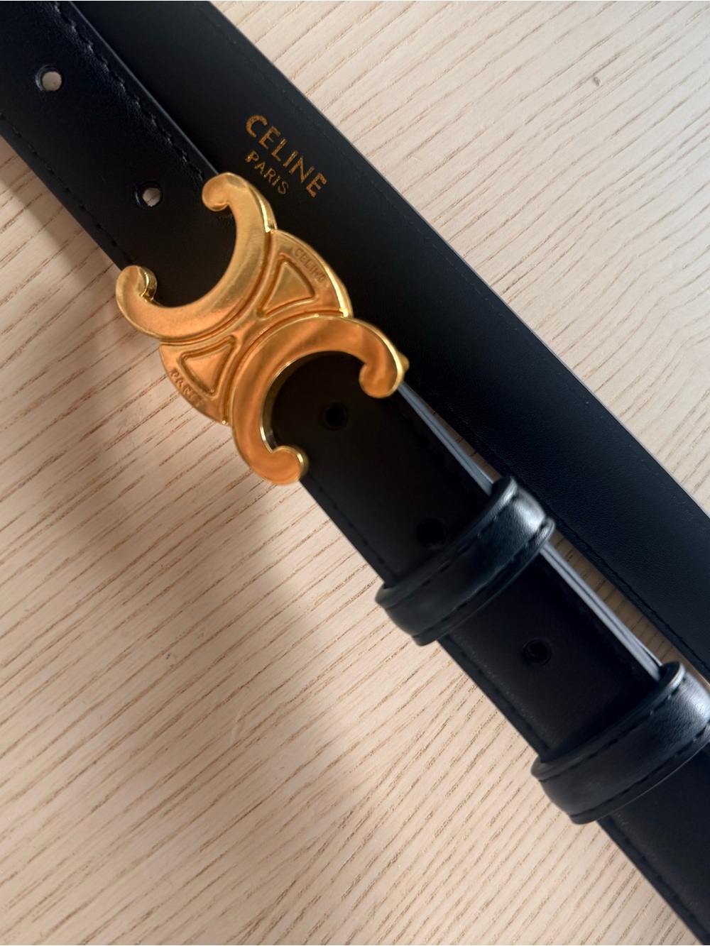 Black Belt with Gold Buckle
